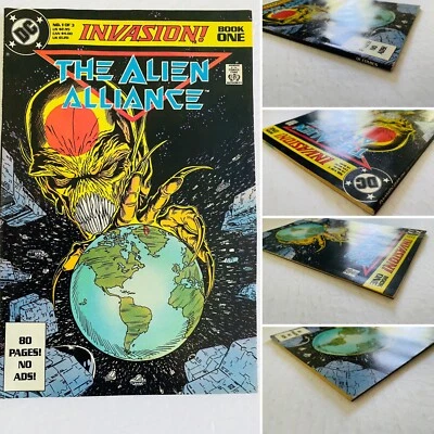Libro de invasión #1 The Alien Alliance - DC 1989 - 9,8 casi nuevo/como nuevo - primera impresión McFarlane Foto 1 de 4