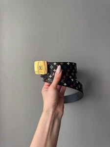 Louis Vuitton x Takashi Murakami Monogram Multicolor Belt - Picture 1 of 9