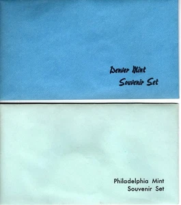 1982 AUTHENTIC US MINT UNCIRCULATED DENVER AND PHILADELPHIA SOUVENIR SETS - Picture 1 of 4