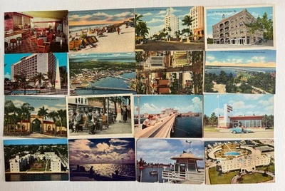Lote de 100 postales vintage y sin usar del hermoso estado de Florida Foto 1 de 4