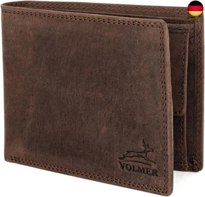 Fa.Volmer ® Leder Geldbörse Herren mit RFID-Schutz - extra-stabile Doppelnaht -  - Bild 1 von 6