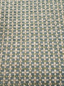 GP & J Baker Semi Plain Uphol Fabric- Burford Weave Aqua Green 2.85 yd BF11035.4 - Picture 1 of 2