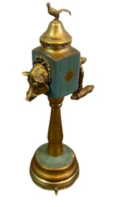 Caja de música de metal y madera REUGE 1890-1900 molino de pimienta altura 11 pulgadas - Imagen 1 de 13