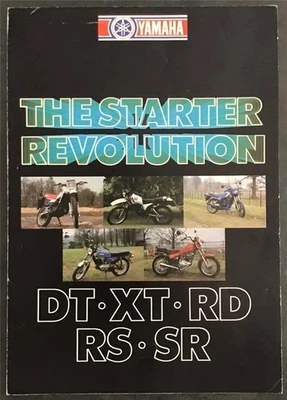 YAMAHA DT XT RD RS & SR Motorcycles Sales Brochure c1980s - Image 1 of 3