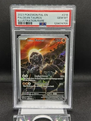 Pokémon TCG Paldean Tauros Scarlet & Violet Paldea Evolved PSA 10 Gem Mint - Image 1 of 2