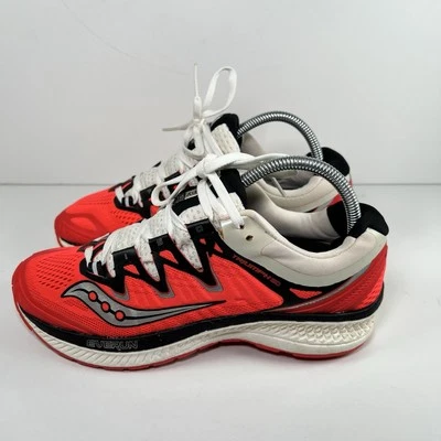 Zapatos para correr Saucony Triumph Iso 4 Vizi para mujer rojos/negros/blancos talla 8 medianos Foto 1 de 4