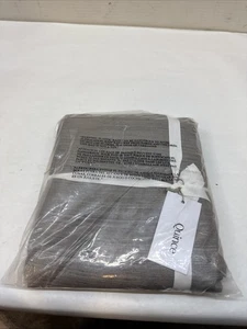 Quince Raw Silk Grey Filtering Curtains- 2 Panels 48"x96” - Picture 1 of 3