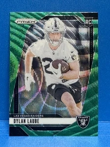 DYLAN LAUBE Raiders 2024 Panini Green Wave Prism RC Rookie #330 - Picture 1 of 6