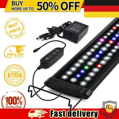 Lampada illuminazione acquario LED RGB 30-115 cm spettro completo luce DE - Immagine 1 di 4