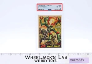 Giant Robot #52 PSA GRADED 4 Mars Attacks 1962 Bubbles Inc Trading Card - Picture 1 of 2