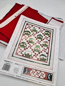 Snowday... Sewday Quilt Kit von Amy Bradley Überwurf 51"x60" - Bild 1 von 5