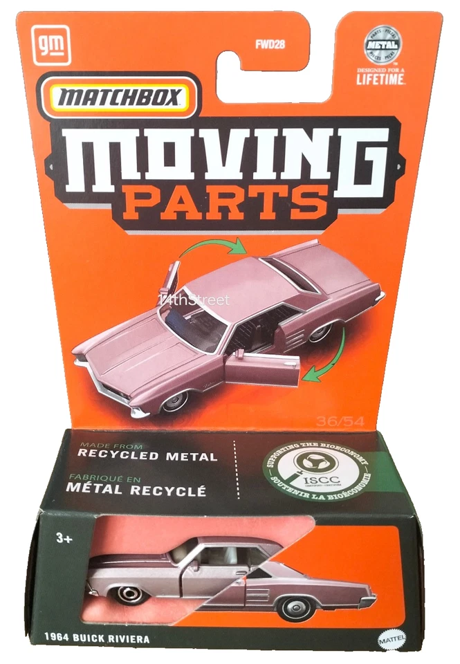 Piezas móviles Matchbox 2024 #36/54 - Buick Riviera 1964 Foto 1 de 1