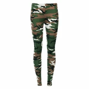 Leggings donna donna stampati lunghezza intera elasticizzati skinny jeggings pantaloni casual - Foto 1 di 1
