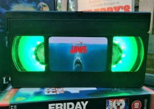 Jaws Shark VHS Night Light, Horror Movie, Action, Bed Light, Desk Light, Film - Picture 1 of 12