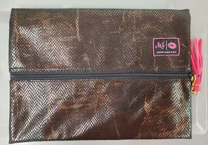 Make-up Junkie Bags - Meerjungfrau geölt schwarz Reißverschluss - groß - Bild 1 von 4