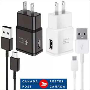 USB Fast Charger Wall Plug Adapter Type C Cable For Samsung S22 S10 A52 A53 A33 - Picture 1 of 27