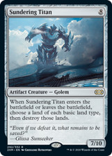 Sundering Titan - Foil ~ Lightly Played Double Masters MTG Magic UltimateMTG Art