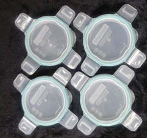 Menge 4 Snapware 4 Zoll Runde Ersatz Deckel - Bild 1 von 6