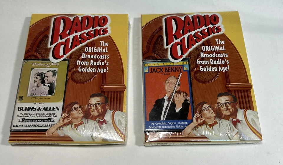 Radio Classics On Cassette Brand New - Burns & Allen & Jack Benny. Set Of 2 - Image 1 of 2
