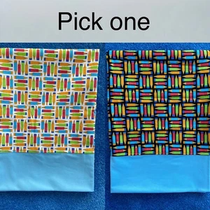 Teacher pillowcase gift - standard/queen   - handmade - pencil print - Picture 1 of 3
