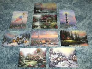 Menge 9 Thomas Kinkade Händler Postkarten, Maler des Lichts, Kunst --- Postkarten Lot - Bild 1 von 12