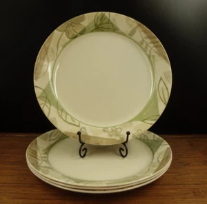 4 Corelle Textured Leaves Dinner Plates 10 1/4" - Picture 1 of 21