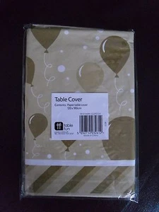 New 2x Gold ~ Paper Table Cover - Picture 1 of 2