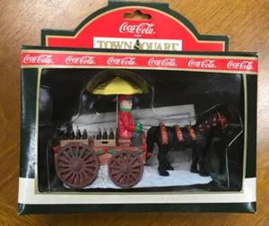 Coca-Cola Town Square colección carro tirado por caballos 1992. - Imagen 1 de 3