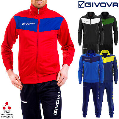 Tuta Uomo Invernale GIVOVA Fitness Palestra Completo Sportivo Felpa Pantalone • 21.55€