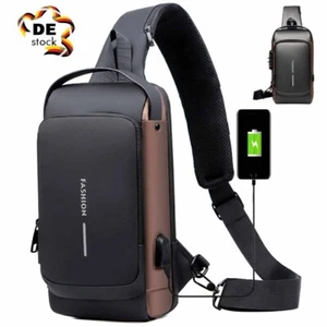 Herrentasche Brusttasche Crossbody Sling Bag Männer Schultertasche Umhängetasche - Bild 1 von 15