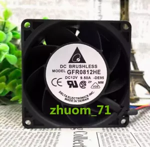 1PC Delta GFR0812HE 12V 9.5A 8cm 30000 RPM dual motor car booster fan - Picture 1 of 5