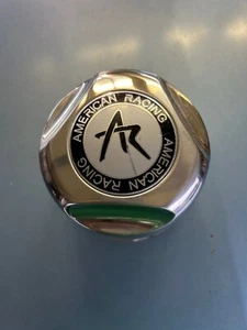 NEW AMERICAN RACING CENTER CAP POLISHED WITH EMBLEM 4.5" DIAMETER 4.5" TALL - Picture 1 of 4