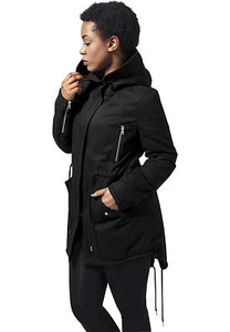 Urban Classics Ladies Sherpa Lined Cotton Parka - Picture 1 of 18