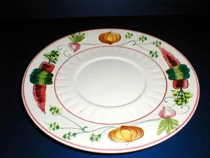 Lefton Japan Vegetable Design COUNTRY SQUIRE #1595 Chip n Dip Plate/Platter 7E - Picture 1 of 1