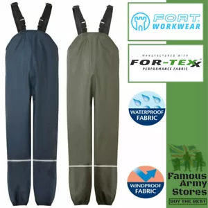 Kids Splashflex Bib & Brace Waterproof Windproof Overalls Rain Puddle Coverall - Picture 1 of 3