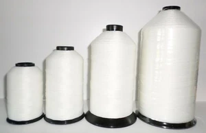 V207-T210 White UV Indoor/Outdoor Polyester for Upholstery/Canvas Thread - Picture 1 of 6