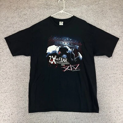 VTG Universal Studios Halloween Horror Nights 2004 Y2K Black T Shirt Size XL - Image 1 of 4