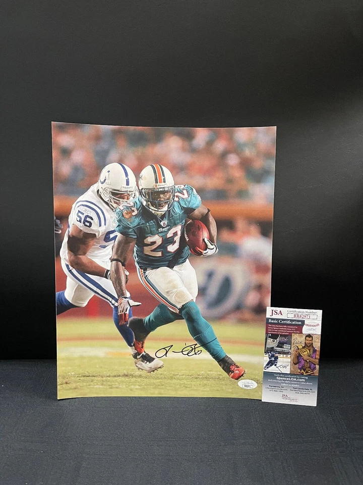 RONNIE BROWN MIAMI DOLPHINS SIGNED 11X14 PHOTO W/JSA COA  - Изображение 1 из 1