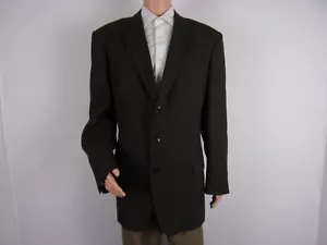 Haggar 3-Button Suit Jacket SIZE: 50L BROWN/BLACK DESIGN - Picture 1 of 3