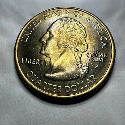2001 P New York state quarter gold tone Error - Image 1 of 4