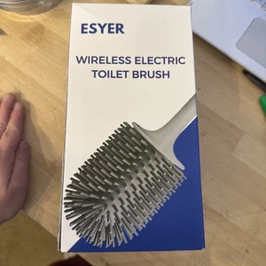 Electric Wireless rechargeable Toilet Brush and Holder Set - Picture 1 of 5