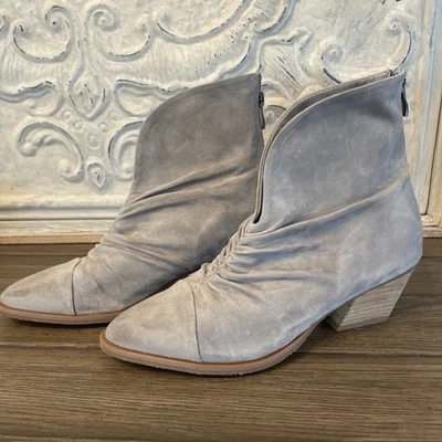 NUEVO Catálogo Sundance Antelope Lowri Gris Gamuza Botines Sin Cordones Para Mujer EE. UU. 8 Foto 1 de 4