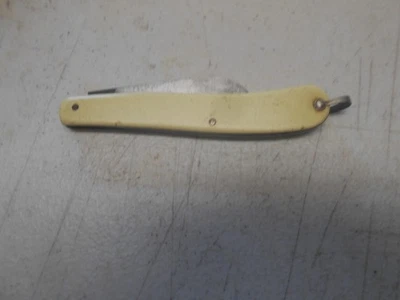 Navaja de bolsillo vintage Schrade Walden de una sola hoja 96T mango marfil COMO ESTÁ Foto 1 de 4