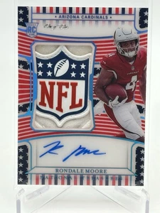 2021 National Treasures Rondale Moore NFL Shield Rookie Patch Auto 1/1 - FOTL S&S - Bild 1 von 2