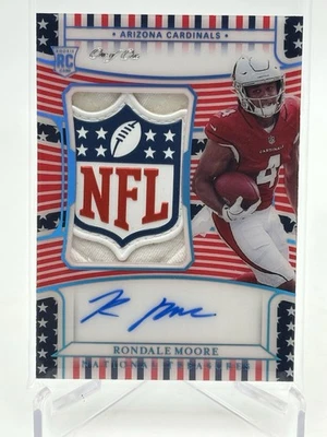 2021 National Treasures Rondale Moore NFL Shield Rookie Patch Auto 1/1 -FOTL S&S - Image 1 of 2