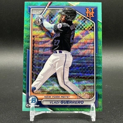 Vladi Guerrero 2024 Bowman Draft cromo refractor de onda acuática/125 NY Mets BDC-190 Foto 1 de 2