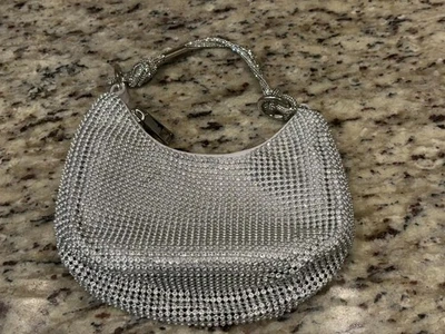 全新 Day 银水钻装饰迷你晚装包 手包 派对钱包 7x4x1 — 第 1/4 张图片