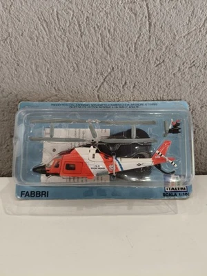 FABBRI ITALERI ELICOTTERO AGUSTA COAST GUARD U.S. 1/100 DIECAST METAL MODELLINO - Immagine 1 di 4