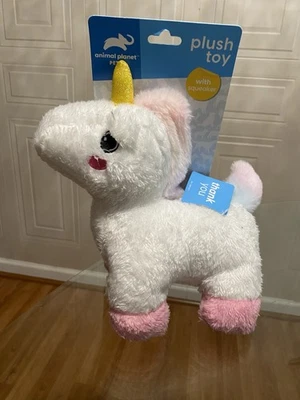 Animal Planet Increíble Peluche Multicolor Unicornio Perro Juguete Con Chirrido NUEVO 10” Foto 1 de 4