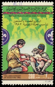 LIBYA 1011a - Boy Scouts 'First Aid' (pb24809) - Picture 1 of 1